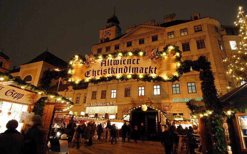 Рождественская ярмарка в Вене, Австрия