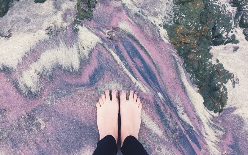 Фиолетовый пляж Пфайффер Бич, Калифорния