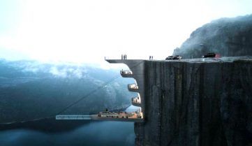 В Норвегии создадут отель внутри скалы